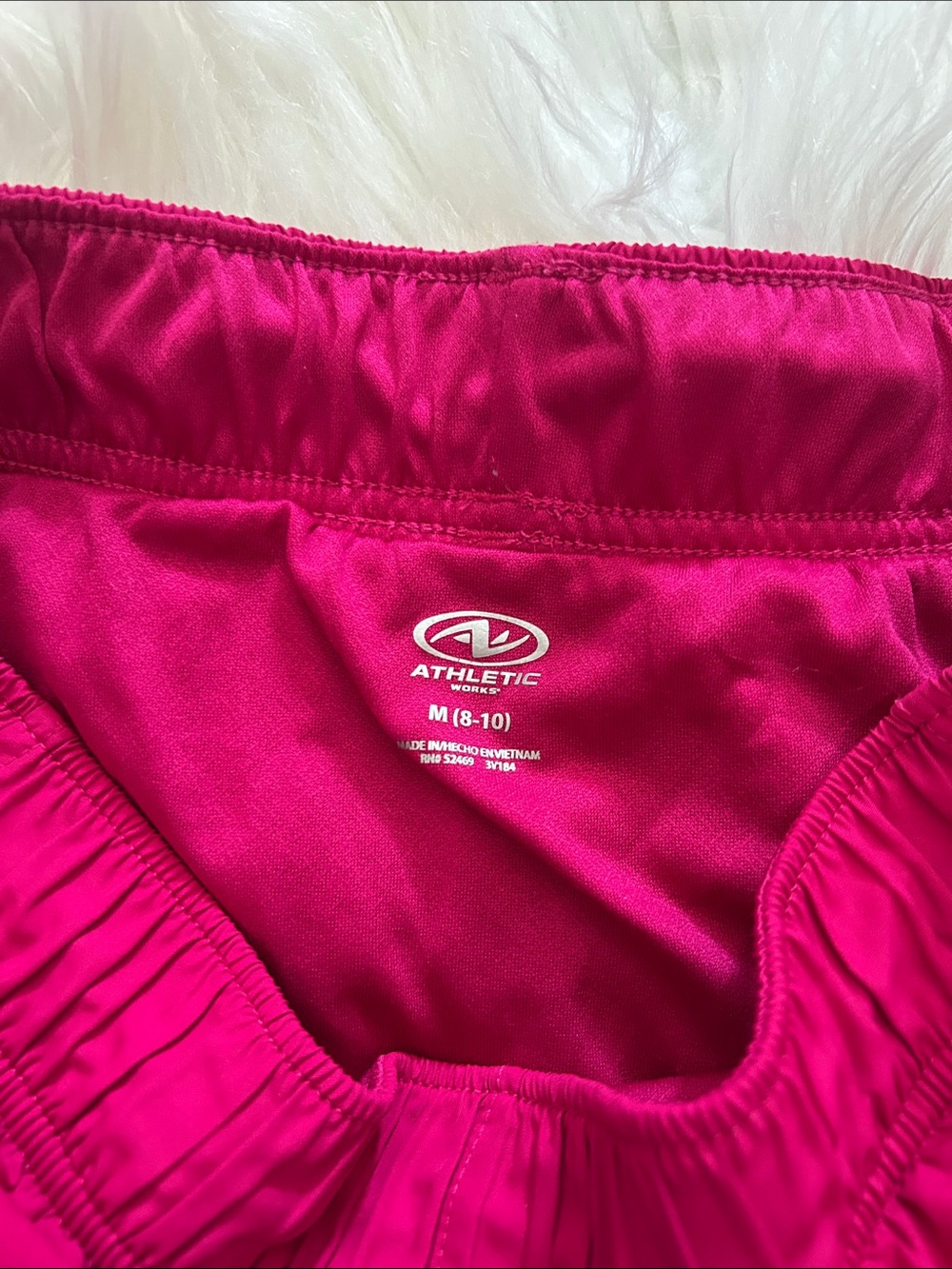 Set of 2 Athletic Works Women's Deep Plum & Pink Athletic Shorts - Picture 5 of 6